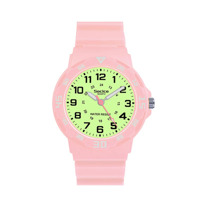 SOCICO Children’s Analog Watch for Girls and Boys Soft Strap Waterproof Easy-to-Read Learn Time Wristwatch Gift