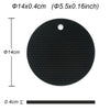 Silicone Heat Resistant Pot Holder Placemats Non-Slip Coasters 230°C (446°F)