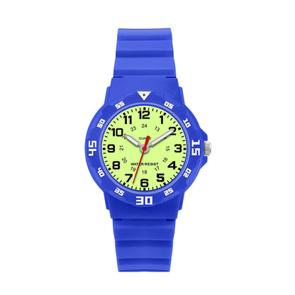 SOCICO Children’s Analog Watch for Girls and Boys Soft Strap Waterproof Easy-to-Read Learn Time Wristwatch Gift