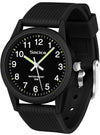 SOCICO Kids Analog Watch for Girls and Boys with Soft Band Learning Time 50M Waterproof Gift for Ages 4-12