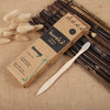 4PCS Charcoal Bamboo Toothbrushes - Extra Soft Natural Bristles for Adults & Kids, Zero Waste Biodegradable Toothbrush