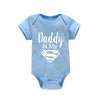 Newborn Baby Romper – "Daddy Is My Hero" Funny Print Bodysuit – Cute & Casual Infant Jumpsuit for Baby Boys & Girls