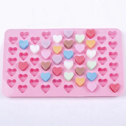 Mini Heart Silicone Mold Ice Cube Tray for Chocolate Fondant and Baking