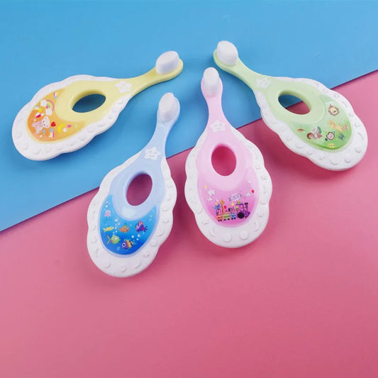 Baby & Toddler Toothbrush for 0-3 Years Old, Extra Soft 10000 Floss Bristles for Baby Gum Care
