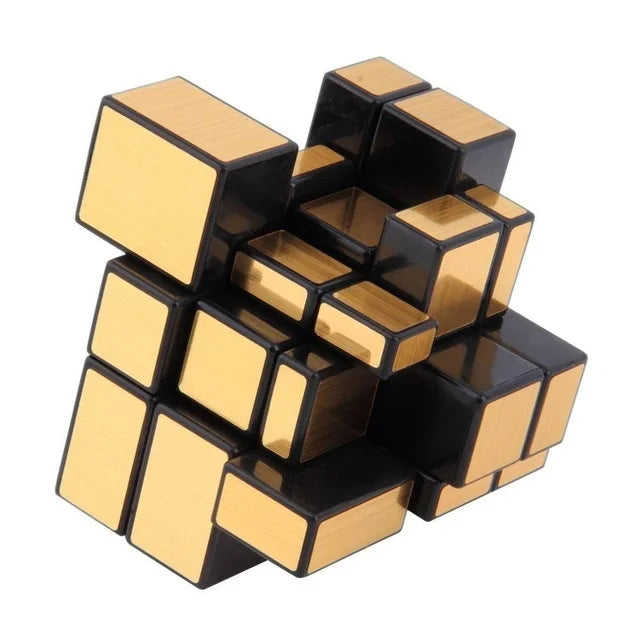 Neo Magic Mirror Cube 3x3x3, Gold & Silver Professional Speed Cube Puzzle, Educational Toy for Children & Adults, Gifts