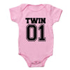 Matching Twin Baby Bodysuits – Cotton Onesies for Boys & Girls | Newborn Twin Outfits | Summer Romper Gift for Twins