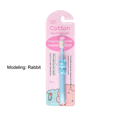Toothbrush for Kids Colorful Lovely Cartoon Modeling, Soft Bristles Children’s Toothbrush with Cartoon Handle, Tongue Scraper Coating