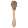 Feeding Wooden Handle Silicone Spoon for Baby – Training Utensils for Solid Foods – Kids' Manipulative Ability Development – Safe and Durable Children's Tableware