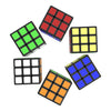 Cubelab 1cm Mini Magic Cube, Tiny 3x3 Professional Speed Cube, Magic Cube Puzzle in Blue, Pink, Black, Toy for Children & Kids Gift