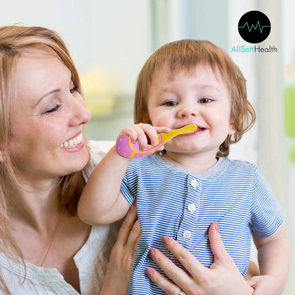 2Pcs Kids Soft Bristle Toothbrush with Non-Slip Handle, Ultra Dense Bristles for Gum Care
