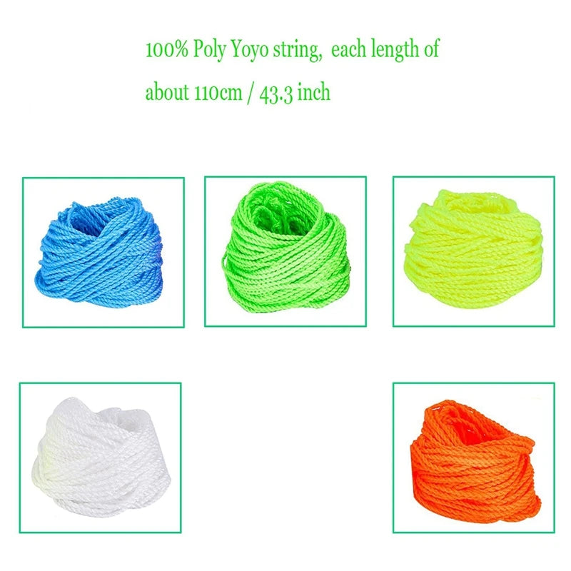 MAGICYOYO Professional 5 Pcs Yo-Yo Strings (Color Random) - Yo-Yo Glove & Yo-Yo Bag