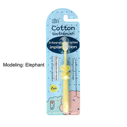 Toothbrush for Kids Colorful Lovely Cartoon Modeling, Soft Bristles Children’s Toothbrush with Cartoon Handle, Tongue Scraper Coating