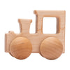 Beech Wood Cartoon Van Wooden Car Blocks - Montessori Educational Baby & Toddler Teether Gift