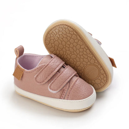 New Baby Shoes Retro Leather Boy Girl Multicolor Toddler Rubber Sole Anti-Slip First Walkers Infant Moccasins