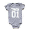 Matching Twin Baby Bodysuits – Cotton Onesies for Boys & Girls | Newborn Twin Outfits | Summer Romper Gift for Twins