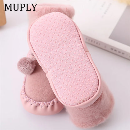 Winter Baby Socks - Girl & Boy Chaussette Infant Cotton Leg Warmers | Anti-Slip Baby Step Floor Socks for Children