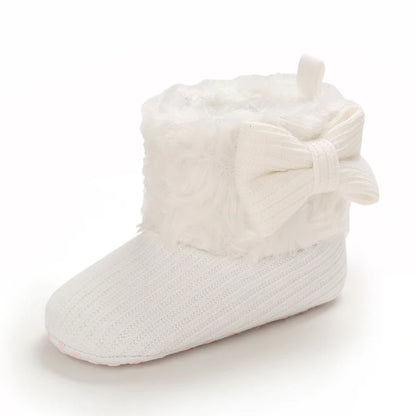 0–18M Winter Baby Snow Boots – Plush Fleece Warm Ankle Boots for Newborn Boys & Girls