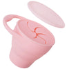 New Color Baby Silicone Snack Cup - Handheld Portable Food Storage, Foldable & Anti-Drop Snack Container for Babies