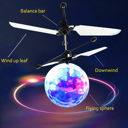 Gesture-Control Flying LED Hover Ball Toy — Infrared Induction Floating UFO for Kids