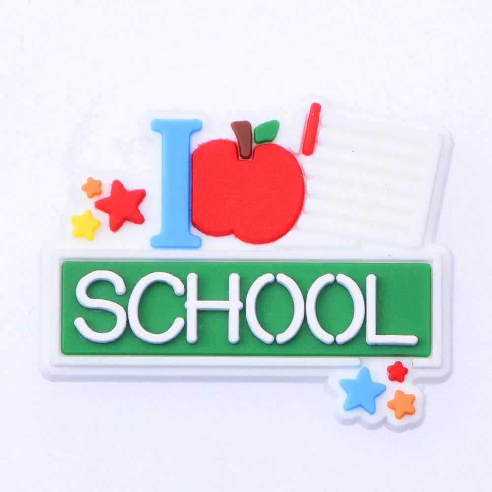1-Piece Cute Cartoon Animal Shoe Charm for Kids — School Teacher Shoe Decoration Gift