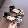 Girls’ Princess Sandals – Summer New Baby Pearl Rhinestones Bow Single Shoes, Fashion Non-Slip Flat Children’s Shoe