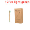 New Organic Children's Bamboo Toothbrush 10 Colors Soft Bristles Biodegradable Eco-Friendly Handle for Kids