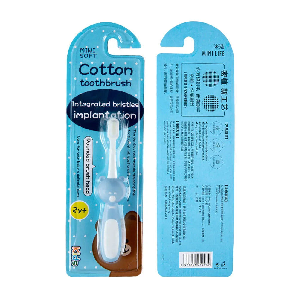 Toothbrush for Kids Colorful Lovely Cartoon Modeling, Soft Bristles Children’s Toothbrush with Cartoon Handle, Tongue Scraper Coating