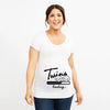 It's Twins Pregnancy T-Shirt | Maternity Tops | Plus-Size Short Sleeve Cartoon Print Announcement Tee for Pregnant Women