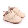 PU Leather Baby Boy First Walker Shoes - Non-Slip Rubber Sole Retro Crib Shoes (3/6/9/12/18M)