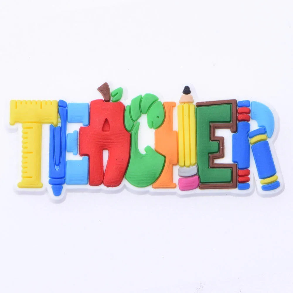 1-Piece Cute Cartoon Animal Shoe Charm for Kids — School Teacher Shoe Decoration Gift