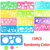 Geometry Spirograph Drawing Stencil Set – Painting Template and Ruler Art Craft Toy for Kids, Educational Gift for Girls and Boys