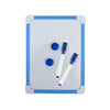 Kids Mini Dry Erase Whiteboard - Small Hanging Erase Board, 5-Color Frame, Magnetic Marker Compatible
