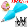 Disposable Pastry Bags with Icing Nozzles - Pastry Tips Set (Small, Medium, Large)