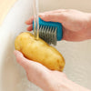 Mini Fruits and Vegetables Cleaning Brush with Finger Protection for Carrots and Potatoes