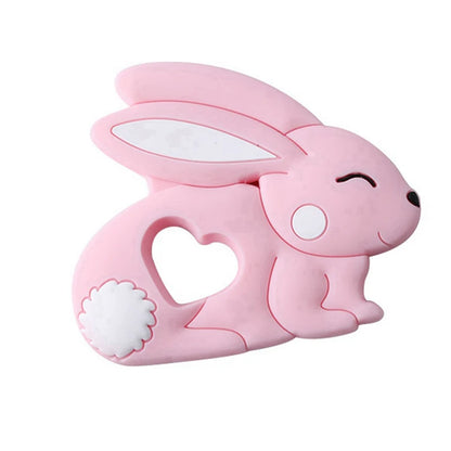 Cartoon Animal BPA-Free Silicone Teether - Food-Grade Silicone Teething Toy for Kids | DIY Teething & Christmas Gift Decor