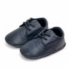Meckior New Baby Shoes – Retro Leather Boy & Girl Toddler Shoes, Anti-Slip Rubber Sole First Walkers Crib Shoes