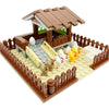 Farm Building Blocks Playset – Mini Animal Brick Set with 16x16 Baseplate (4.9 in / 12.5 cm) – Compatible with Classic Bricks