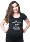 Funny Maternity T-Shirt | Cute Comfortable Pregnancy Tee | Twins Pregnancy T-Shirt | Summer Short Sleeve
