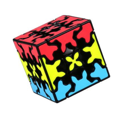 New Qiyi Gear Cube 3x3x3, Gear Cube 3x3, Pyramid, Cylinder, Sphere Speed Cubes, Educational Toy for Children & Kids Gift Toy
