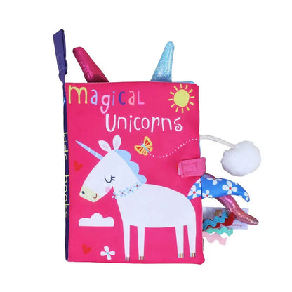 Tail Cloth Book for Babies – Interactive Early Learning Toy with Sound Paper and Rattle for Ages 0–36 Months