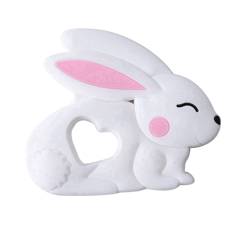 Cartoon Animal BPA-Free Silicone Teether - Food-Grade Silicone Teething Toy for Kids | DIY Teething & Christmas Gift Decor