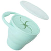 New Color Baby Silicone Snack Cup - Handheld Portable Food Storage, Foldable & Anti-Drop Snack Container for Babies