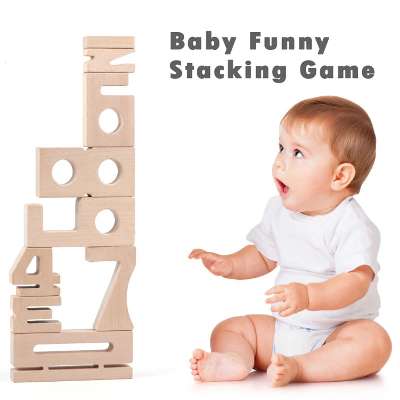 1-10 Wooden Digital Model Blocks – Stacking Toys for Kids, Math Games with Smooth No-Paint Wooden Number Blocks