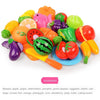 Kids Fruit Cutting Playset – 6/10/13/24-Piece Pretend Kitchen Cutting Fruits & Vegetables Educational Toy Set