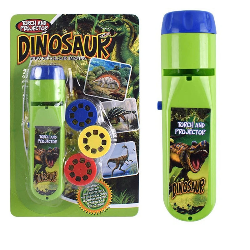 Kids Projection Flashlight Night Light – Cute Cartoon Projector Toy for Bedtime & Learning
