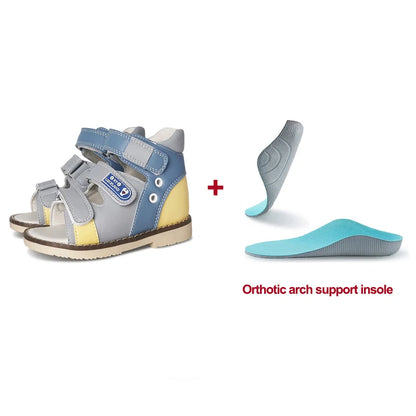 Ortoluckland Toddler Girls’ Sandals – New Children Orthopedic Flatfeet Shoes, Summer Boys’ Arch Support Footwear, Size 20 to 33