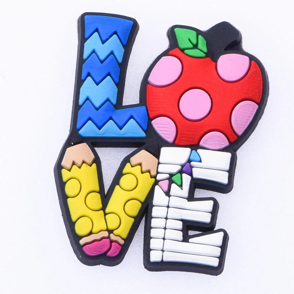1-Piece Cute Cartoon Animal Shoe Charm for Kids — School Teacher Shoe Decoration Gift