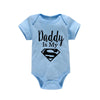 Newborn Baby Romper – "Daddy Is My Hero" Funny Print Bodysuit – Cute & Casual Infant Jumpsuit for Baby Boys & Girls