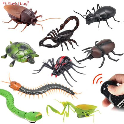 RC Insect and Animal Toy – Electric Simulated Snake, Cockroach, Pillbug Remote Control Toy