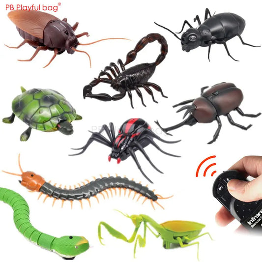 RC Insect and Animal Toy – Electric Simulated Snake, Cockroach, Pillbug Remote Control Toy